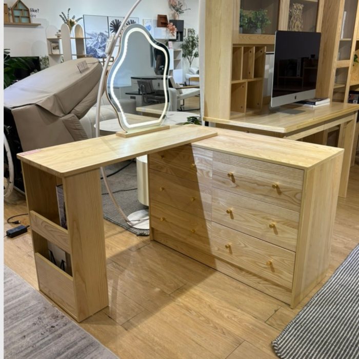 Z56 100cm Extendable Ask Wood Dresser - Image 10
