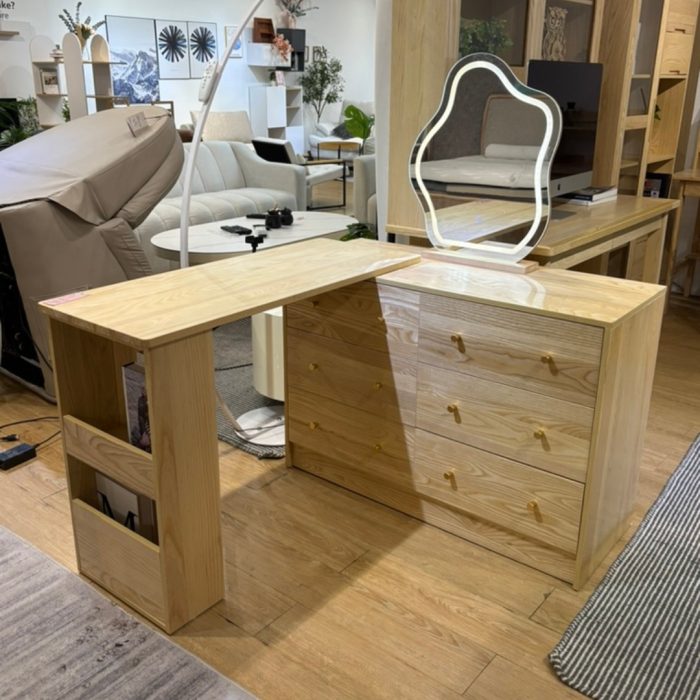 Z56 100cm Extendable Ask Wood Dresser - Image 11