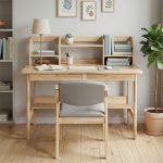 ODENSE 2 In 1 120cm Wooden Study Desk Set - Image 3