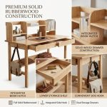 ODENSE 2 In 1 120cm Wooden Study Desk Set - Image 6