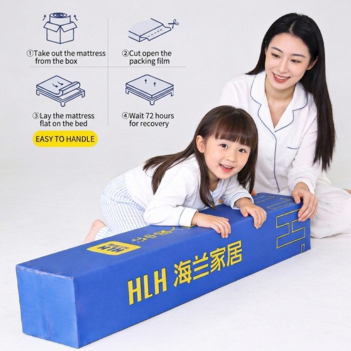 HLH 10 Inch Cooling Fabric Pocket Spring Mattress-Queen - Image 7