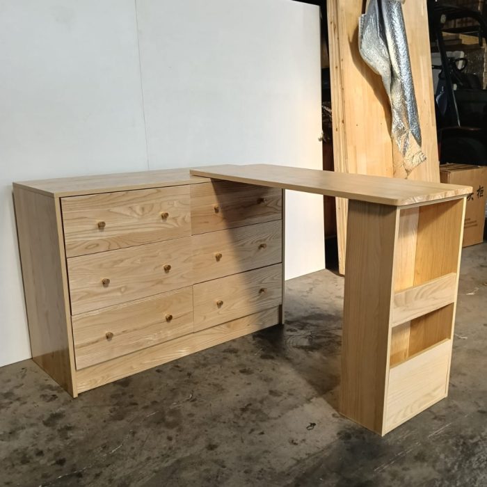 Z56 100cm Extendable Ask Wood Dresser - Image 7