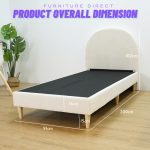 HD 217 Single Divan Bed Frame-Beige - Image 8
