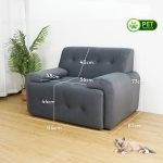HD 8445 Pet Friendly 1 Seater Sofa-Pebble - Image 7