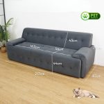 HD 8445 Pet Friendly 3 Seater Sofa-Pebble - Image 7