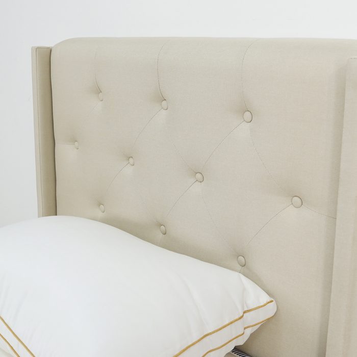 HD 616 Single Divan Bed Frame-Beige - Image 4