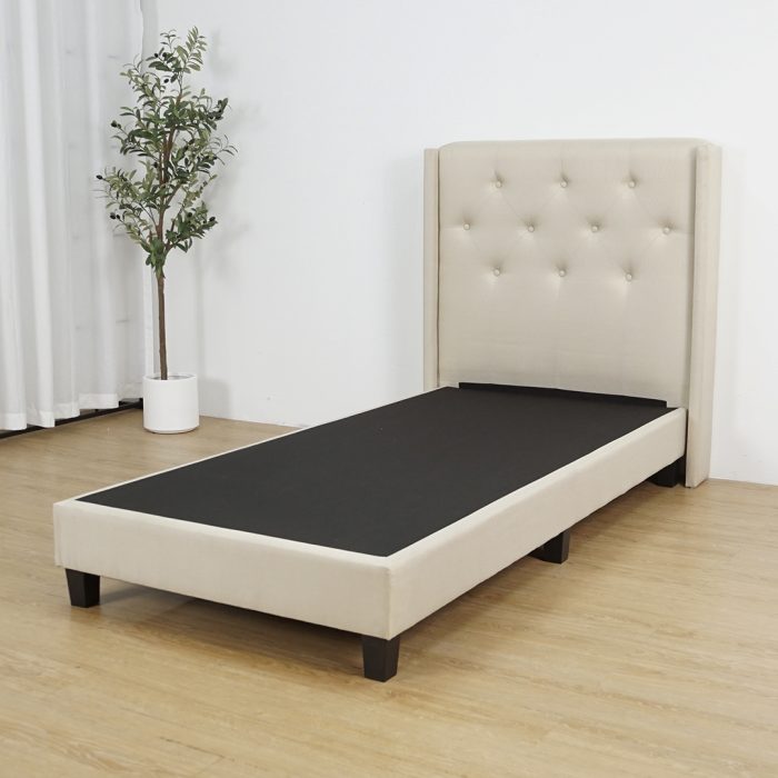 HD 616 Single Divan Bed Frame-Beige - Image 2