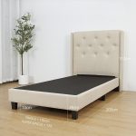HD 616 Single Divan Bed Frame-Beige - Image 6