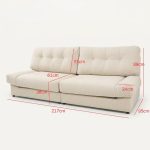 HD-0011 3 Seater Pet Friendly Sofa-Beige - Image 11