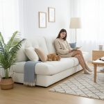 HD-0011 3 Seater Pet Friendly Sofa-Beige - Image 6