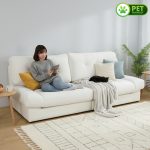 HD-0011 3 Seater Pet Friendly Sofa-Beige - Image 4