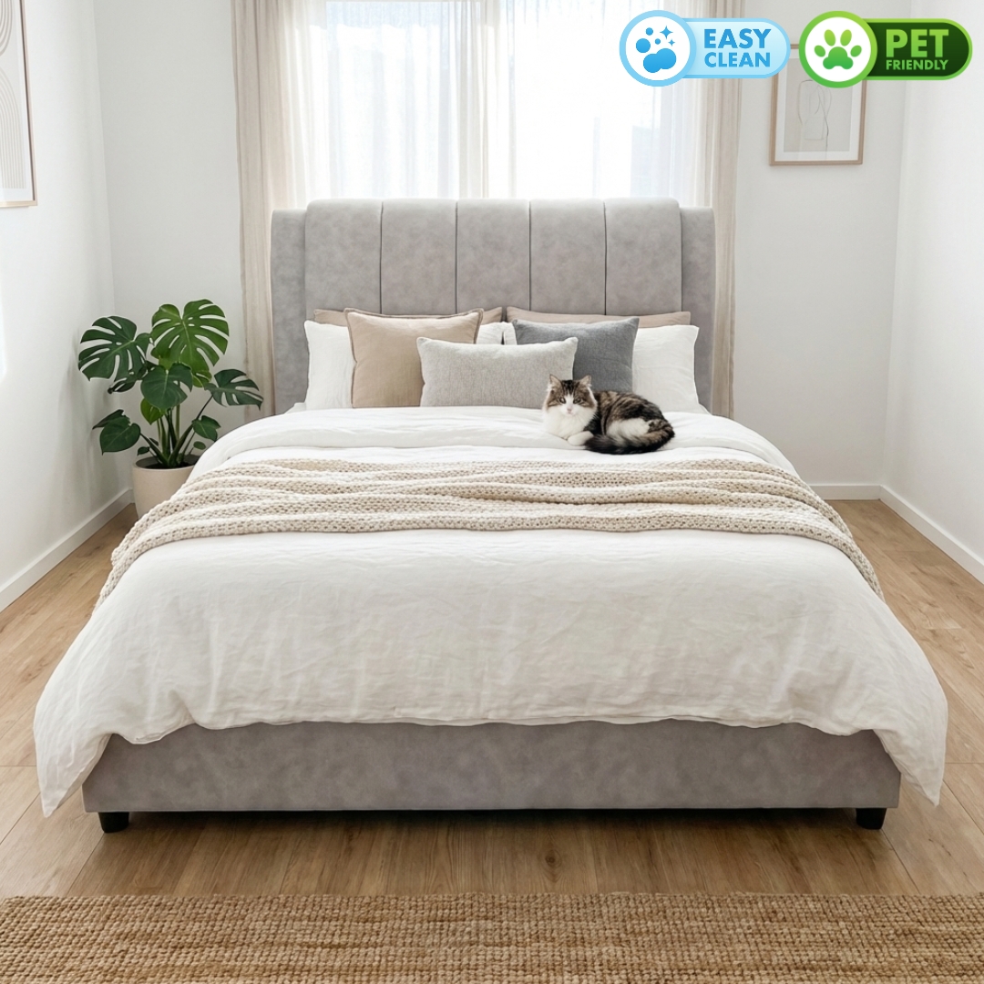 HAMPTON BED-2 B 26 Pet Friendly Divan Bed Frame-Queen - Image 1
