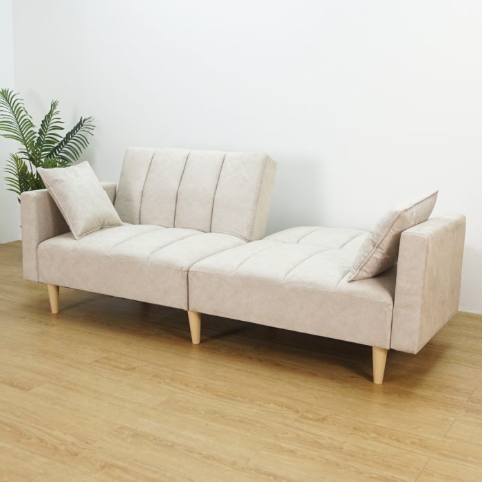 JG 09 3 Seater Sofa Bed-Beige - Image 10