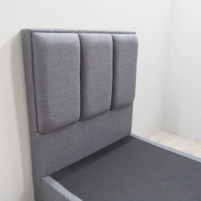 HD 8868 Single Divan Bed Frame-Grey - Image 5
