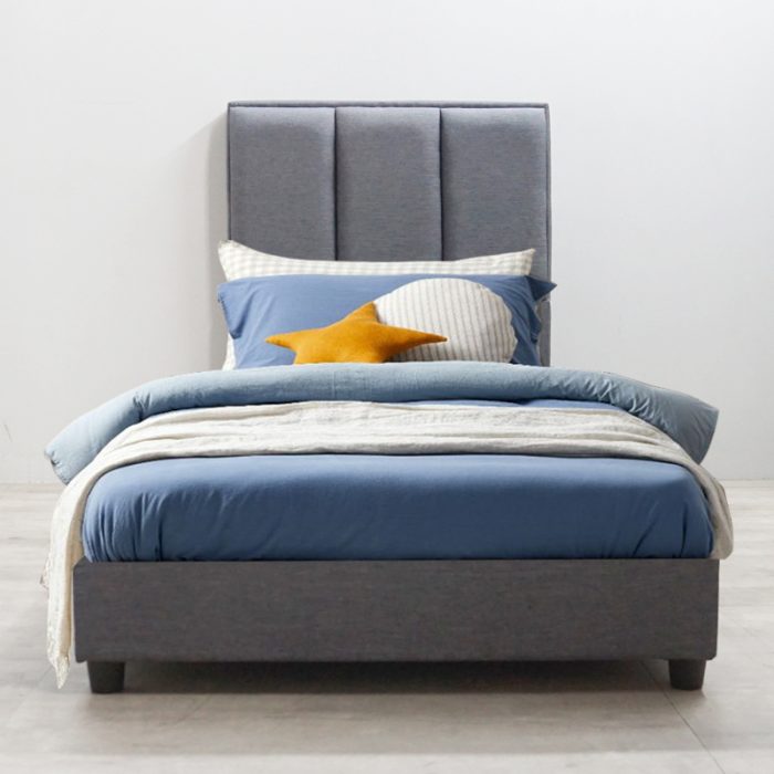HD 8868 Single Divan Bed Frame-Grey - Image 3