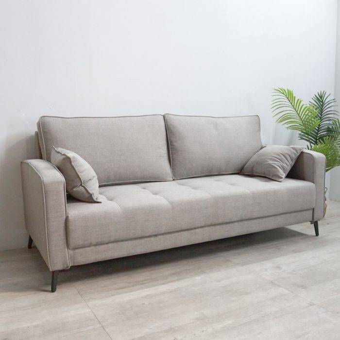 HD 8426 3 Seater Sofa-Stone - Image 4
