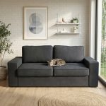HD 8446 Pet Friendly 3 Seater Sofa-Black