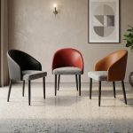 SLYL0085 Cushion Dining Chair-3 Colors - Image 2