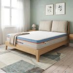 B253 Solid Ash Wood Cushion Headboard Bed-Natural - Image 3