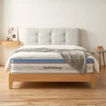 A95 Solid Ash Wood Cushion Headboard Bed-Natural
