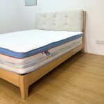 A95 Solid Ash Wood Cushion Headboard Bed-Natural - Image 5