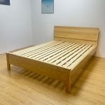 A61 Solid Ash Wood Ambient Light Bed Frame-Natural - Image 5