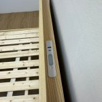 A61 Solid Ash Wood Ambient Light Bed Frame-Natural - Image 9