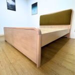 2803 Solid Rubberwood Bed Frame-White Wash - Image 2