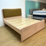 2803 Solid Rubberwood Bed Frame-White Wash - Image 4