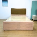 2803 Solid Rubberwood Bed Frame-White Wash - Image 7