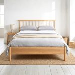 A09 Solid Ash Wood Bed Frame-Natural