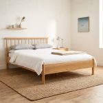 A09 Solid Ash Wood Bed Frame-Natural - Image 2