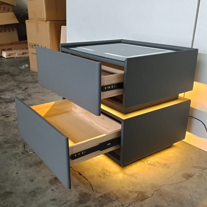 X01 Smart Bedside Table-Grey - Image 6