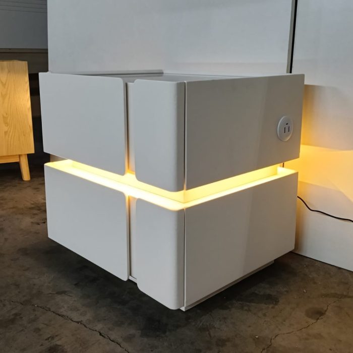 X06 Smart Charging Bedside Table-White - Image 8