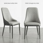 SLYM 0090 Cushion Dining Chair-2 Colors - Image 3