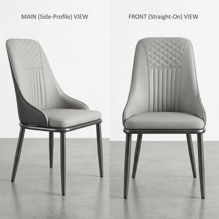SLYM 0090 Cushion Dining Chair-2 Colors - Image 3