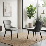 SLYW0080 Cushion Wing Back Dining Chair-2 Colors