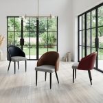 SLYL0085-BROWN Cushion Dining Chair-3 Colors - Image 2