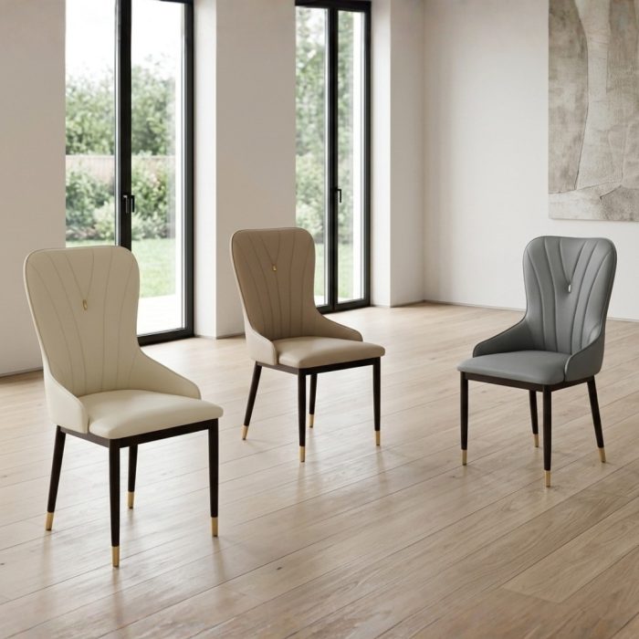 SLYQ 0090 Cushion Dining Chair-3 Colors - Image 2