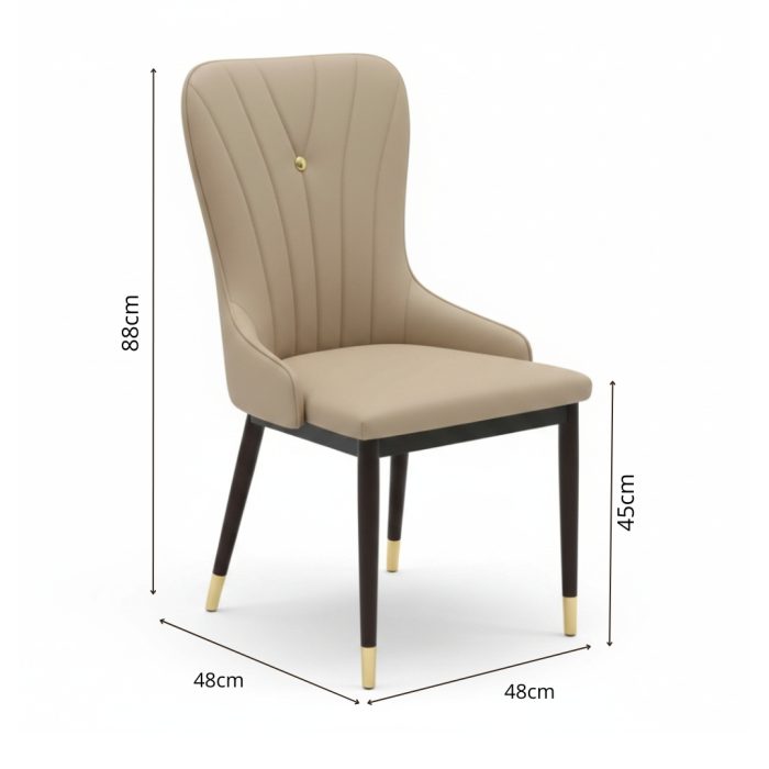 SLYQ 0090 Cushion Dining Chair-3 Colors - Image 3
