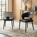 SLYH 0110 Dining Arm Chair-Black