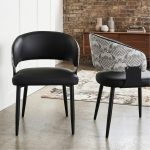 SLYH 0110 Dining Arm Chair-Black - Image 2
