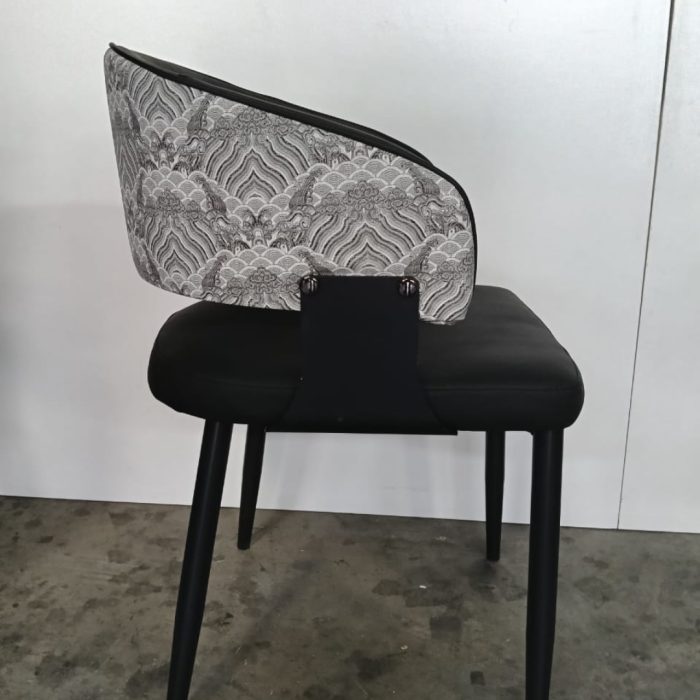 SLYH 0110 Dining Arm Chair-Black - Image 5