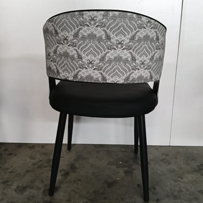 SLYH 0110 Dining Arm Chair-Black - Image 6