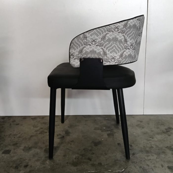 SLYH 0110 Dining Arm Chair-Black - Image 7