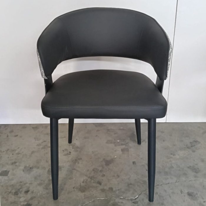 SLYH 0110 Dining Arm Chair-Black - Image 8