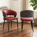 SLYH 0110 Dining Arm Chair-Maroon