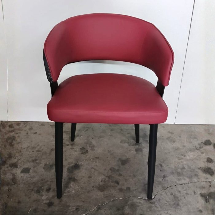 SLYH 0110 Dining Arm Chair-Maroon - Image 4