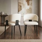 SLYH 0110 Dining Arm Chair-Cream
