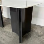 SLC 0515 140-180cm Boat Shaped Crystal Marble Table-Brown - Image 8